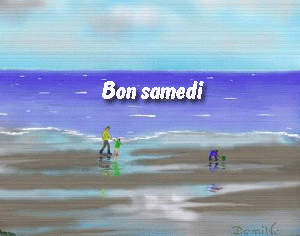 Gif animé Bon samedi plage